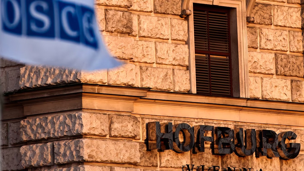 Wiener Hofburg: Sitz des Ständigen Rates, des wichtigsten regelmässig tagenden Beschlussfassungsorgans der Organisation für Sicherheit und Zusammenarbeit in Europa (OSZE).