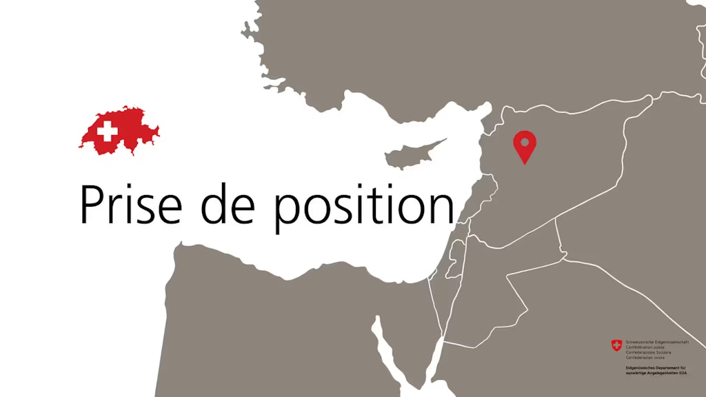 Infographie avec une carte de la Syrie.