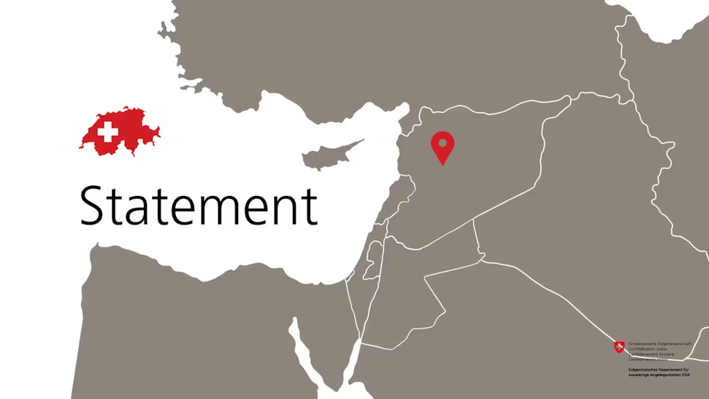 Infographic with a map of Syria.