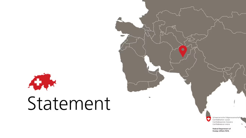 Statement Afghanistan