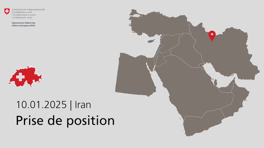La Suisse exige des autorités iraniennes des informations détaillées sur les raisons de l’arrestation ainsi qu’une enquête complète sur les circonstances du décès d’un ressortissant suisse.