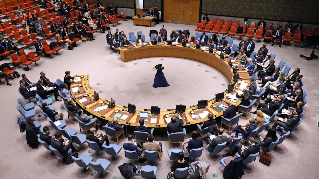 La sala del Consiglio di sicurezza dell’ONU.