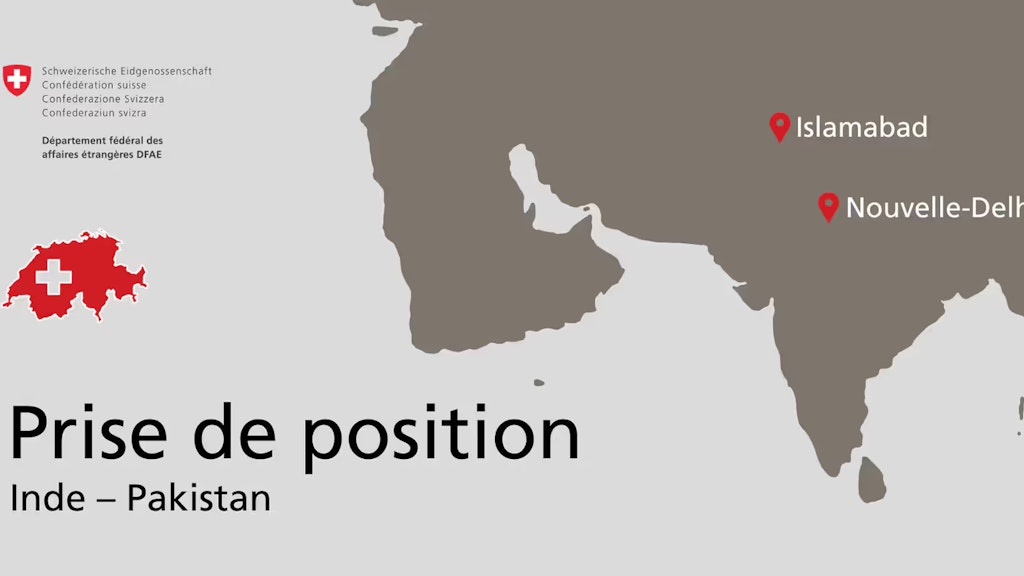 Carte sur laquelle sont indiquées les capitales de l'Inde et du Pakistan.