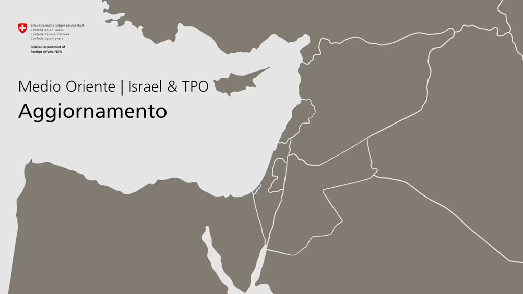 Mappa del Medio Oriente.