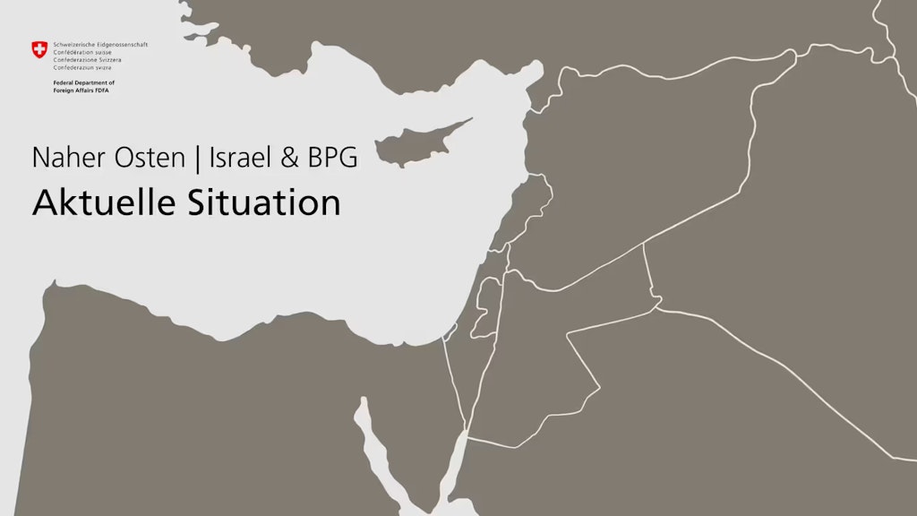 Karte, die den Nahen Osten zeigt.