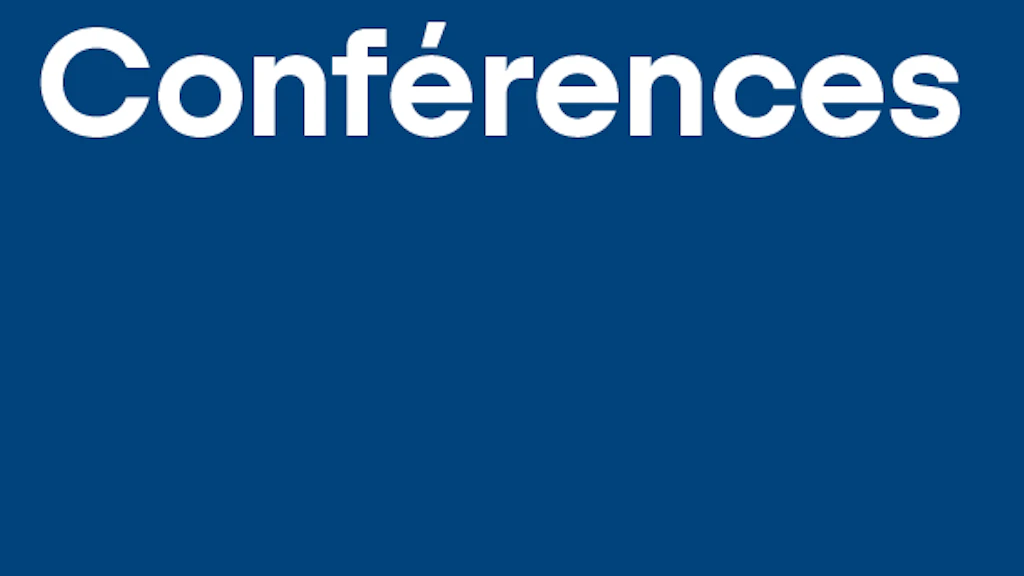 Image symbolique avec l'inscription « conférences » 