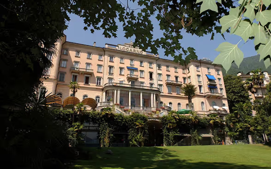 Aussenansicht des Grand Hotel Locarno.