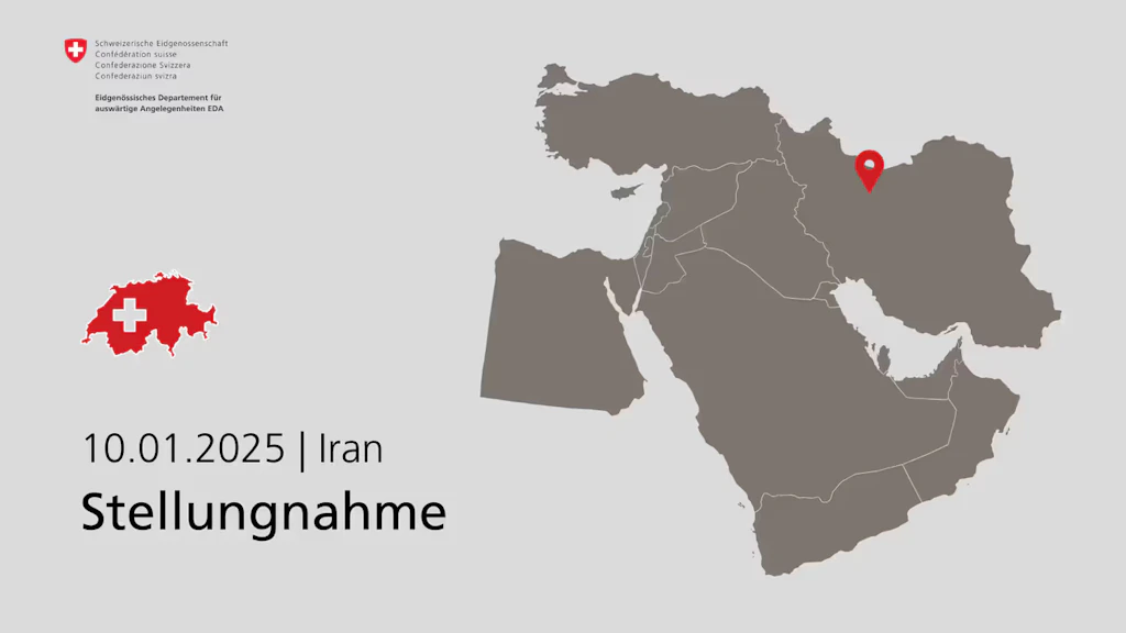 Die Schweiz fordert von den iranischen Behörden detaillierte Informationen über die Gründe der Festnahme und eine lückenlose Untersuchung über die Umstände des Todes des Schweizer Staatsangehörigen.