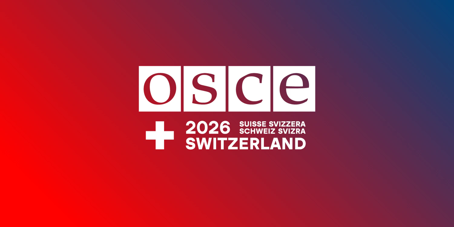 Le logo officiel de l'OSCE pour la présidence suisse en 2026.