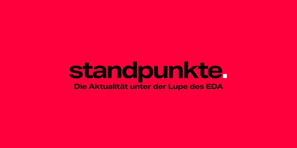 Visuelle Identität des Newsletters «Standpunkte» von Kommunikation EDA