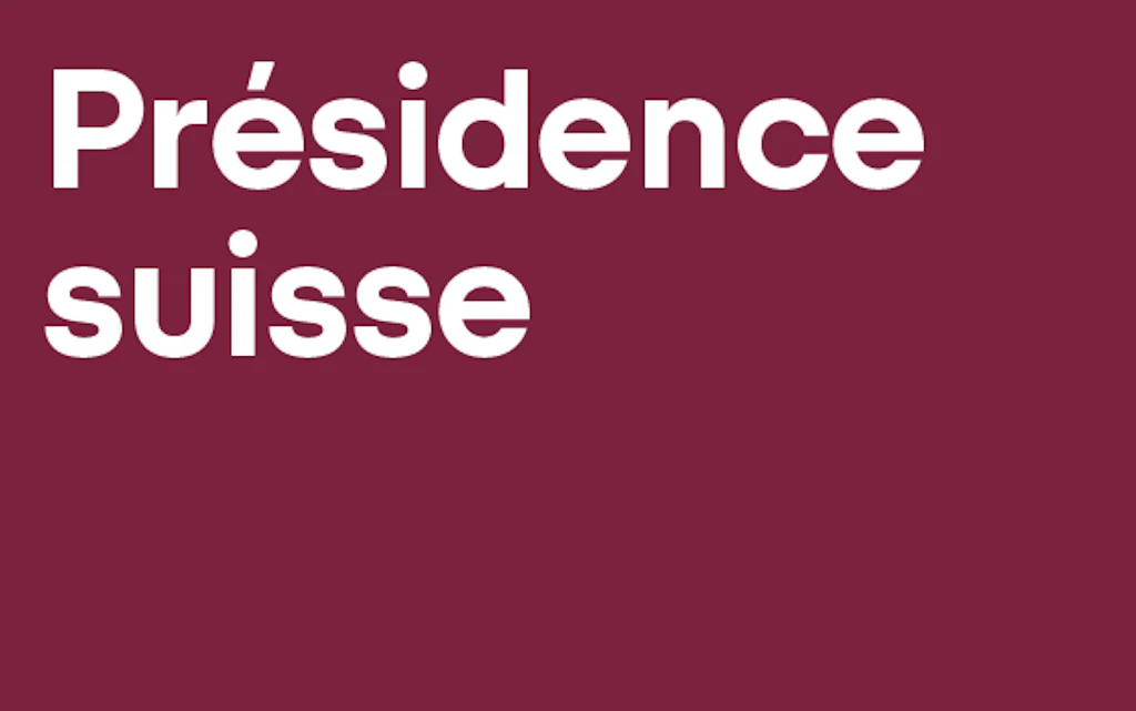 Une photo du conseiller fédéral Ignazio Cassis présentant officiellement les priorités de la Suisse le 18 septembre à Berne.  