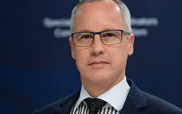 Nahaufnahme von Botschafter Simon Geissbühler