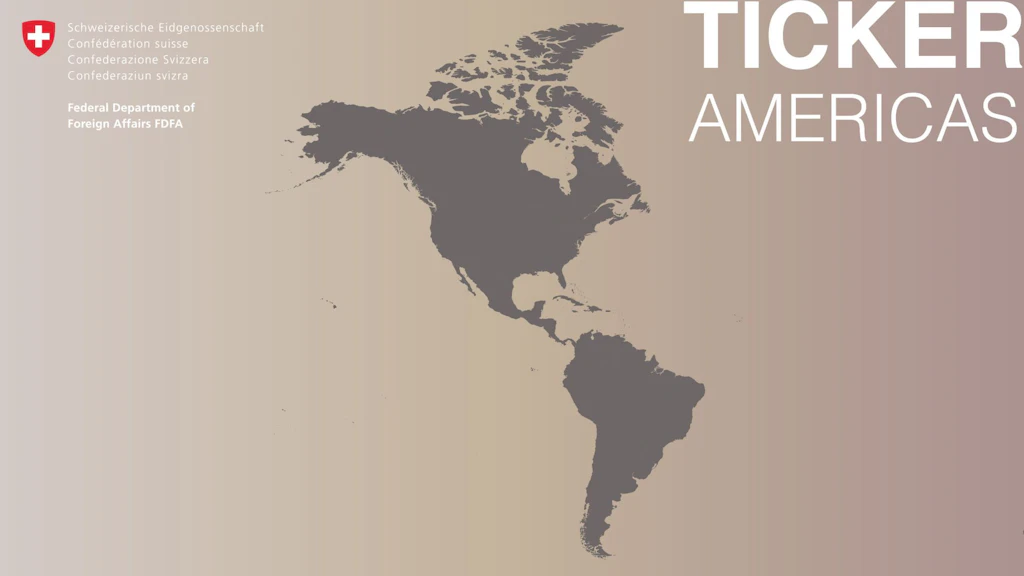Map of the American double continent.