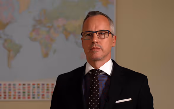 Photo of Ambassador Simon Geissbühler, head of the Peace and Human Rights Division