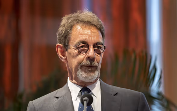 Olivier Chave at the ceremony.