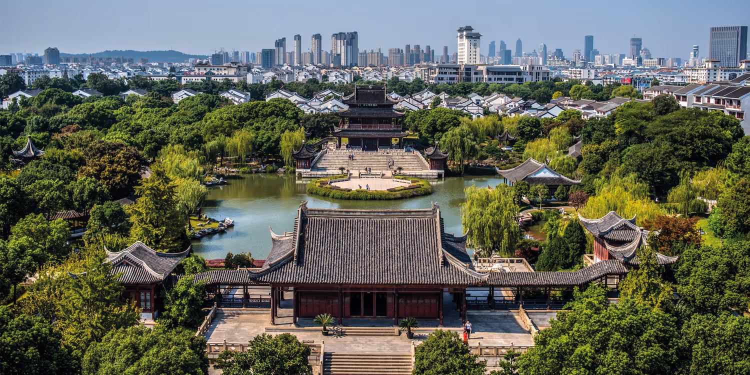 A stock image of an Asian city.