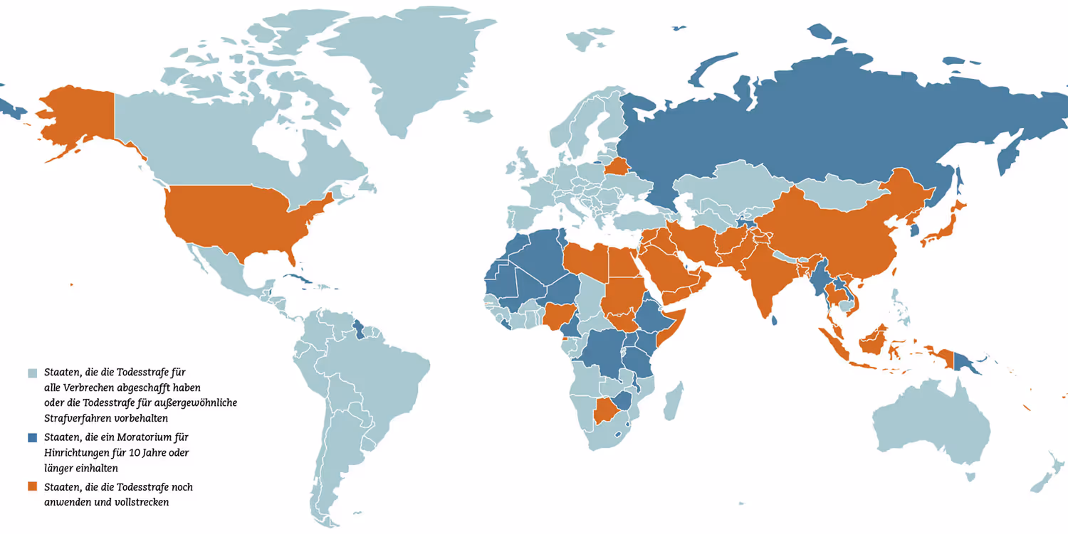 World map showing the status of abolition of the death penalty in October 2023.