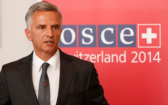 The President of the Swiss Confederation, Didier Burkhalter, is Chairperson-in-Office of the OSCE.