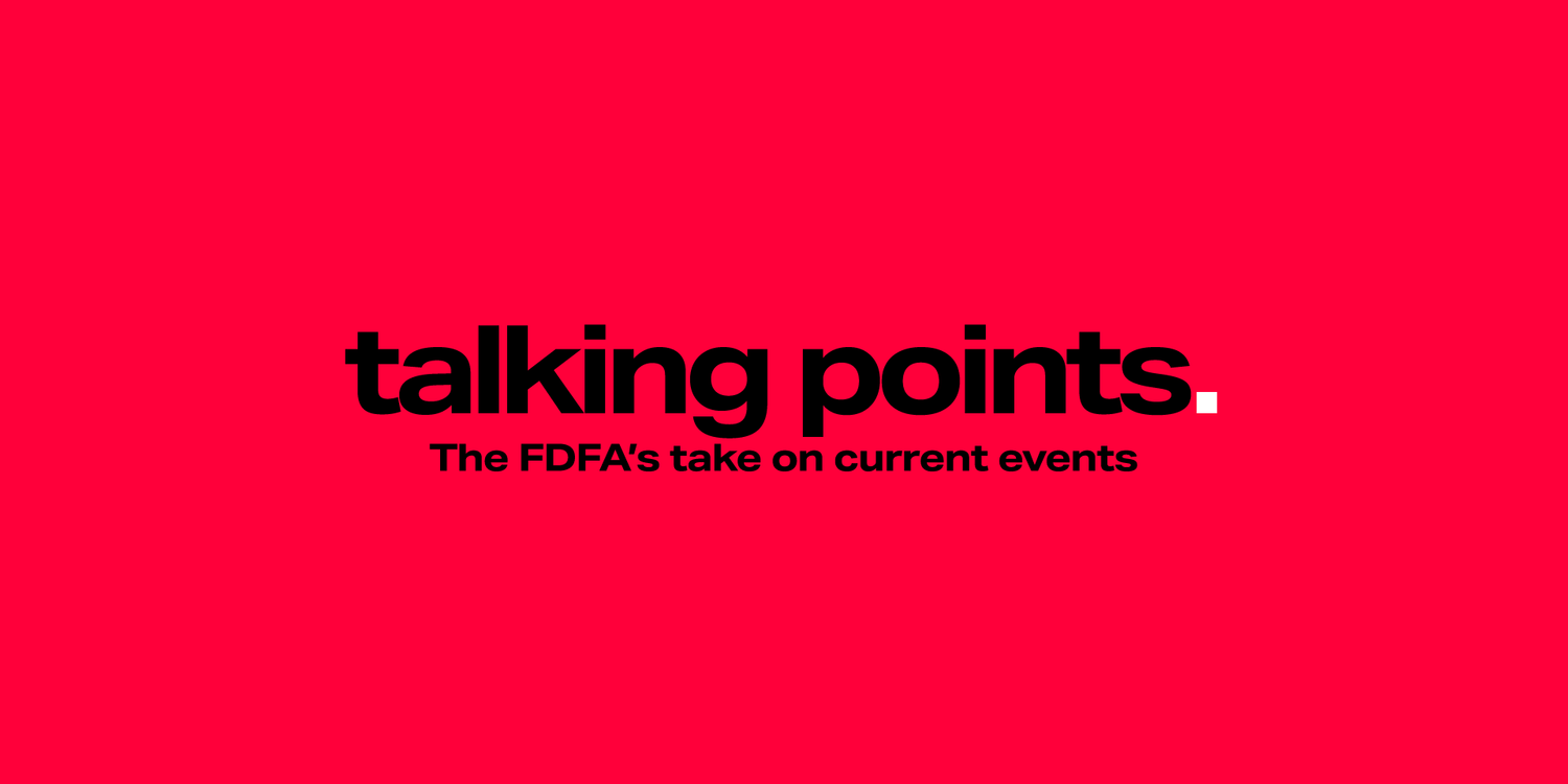 Design of the FDFA Communication newsletter "Talking points".