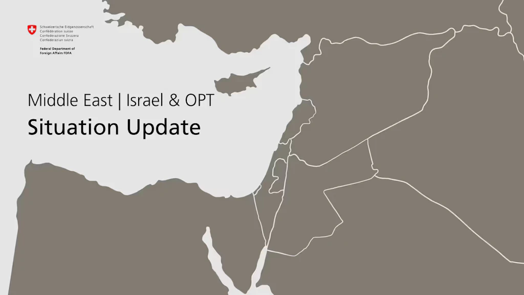 Map showing the Middle East.