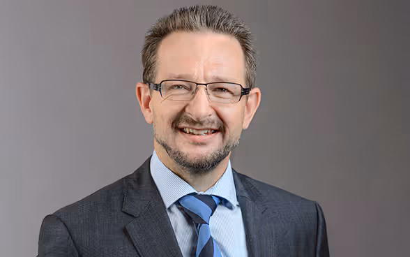 Portrait of Swiss diplomat Thomas Greminger