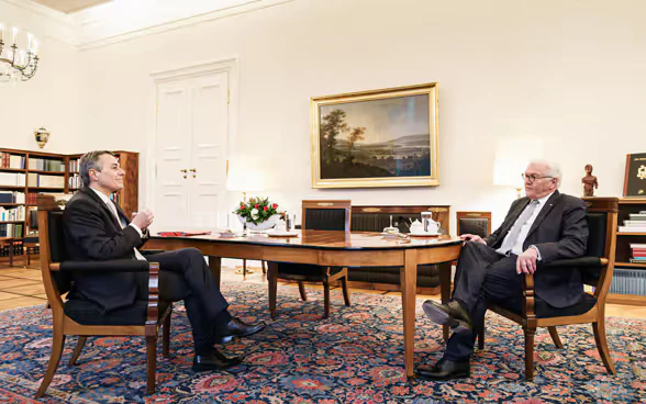 The President of the Confederation, Ignazio Cassis, meets German President Frank-Walter Steinmeier.