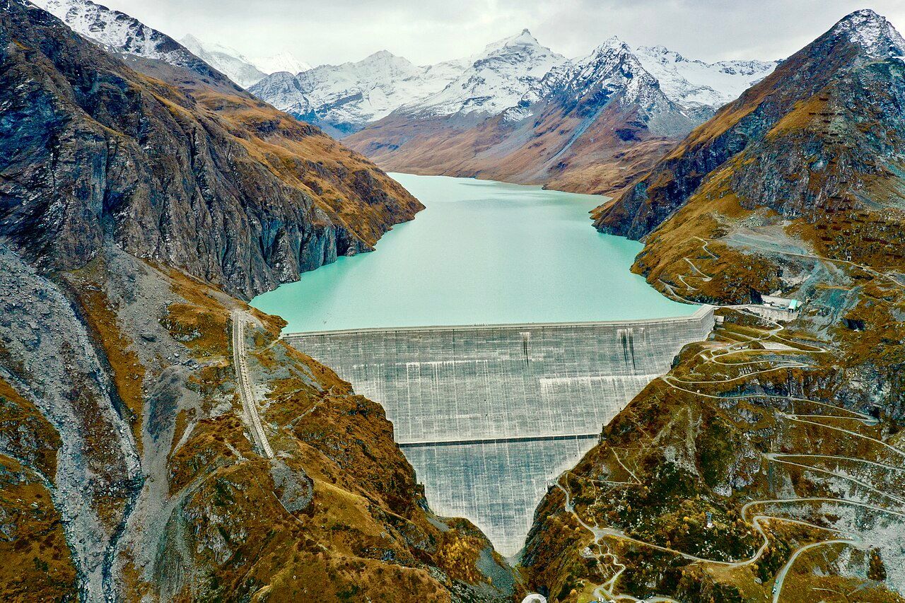 The Grande-Dixence dam in Valais.