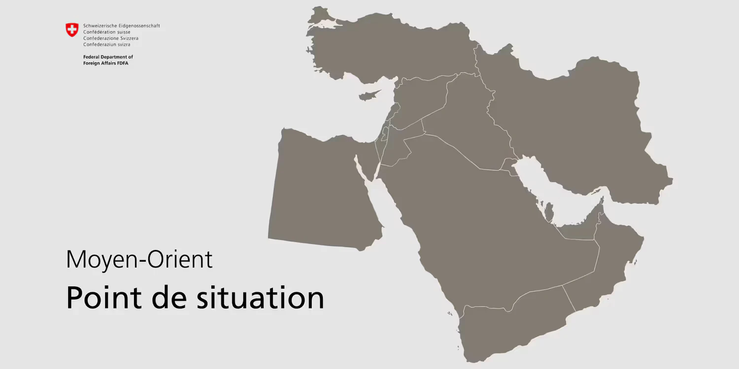 Carte du Moyen-Orient.