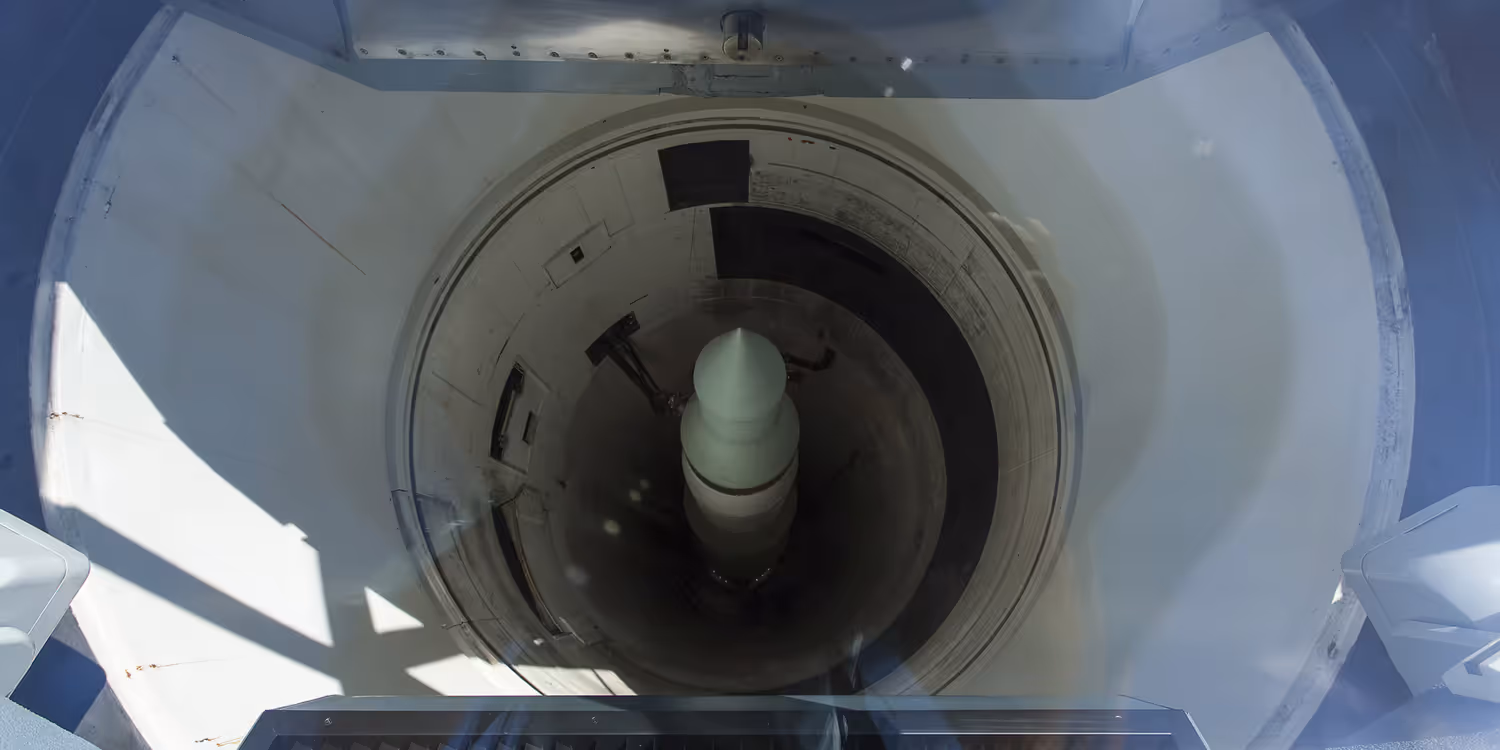  Image d’un missile, appartenant à la catégorie des armes nucléaires