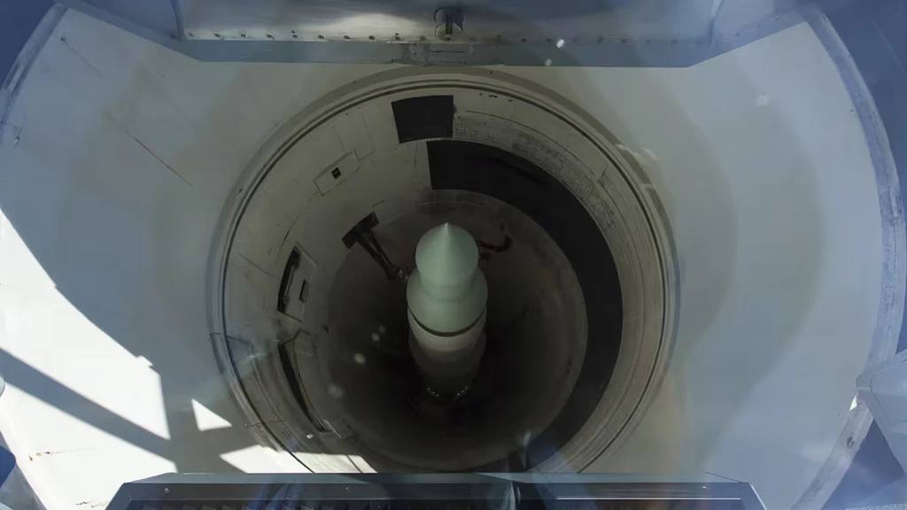  Image d’un missile, appartenant à la catégorie des armes nucléaires