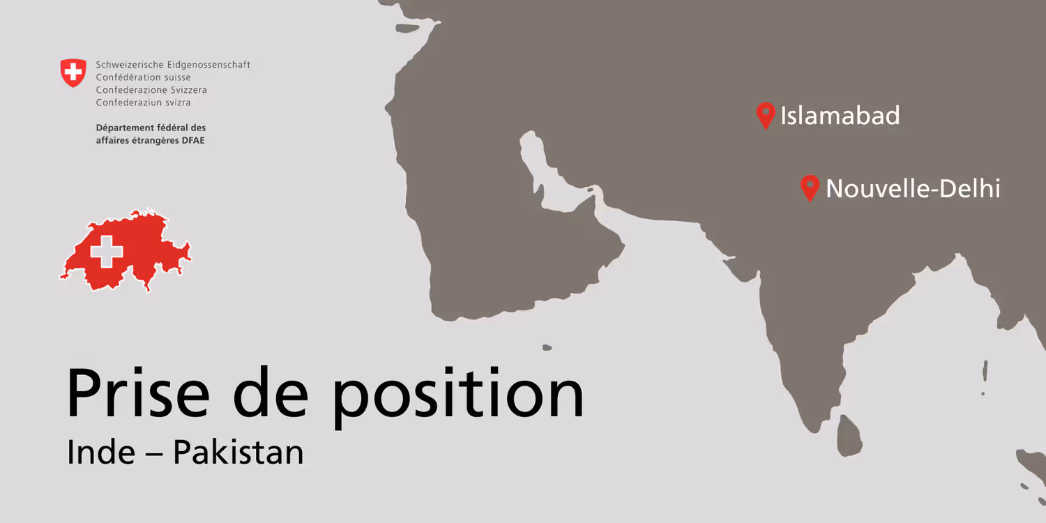Carte sur laquelle sont indiquées les capitales de l'Inde et du Pakistan.