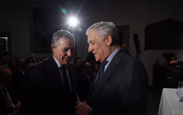 Ignazio Cassis e Antonio Tajani all’apertura del Forum giovedì 28 novembre.