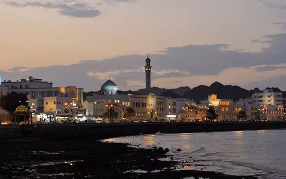 Una panoramica di Mascate, la pittoresca capitale dell’Oman.