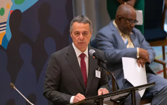 Il presidente della Confederazione Ignazio Cassis in occasione della commemorazione del 30° anniversario della Dichiarazione dell’ONU sui diritti delle persone appartenenti alle minoranze.