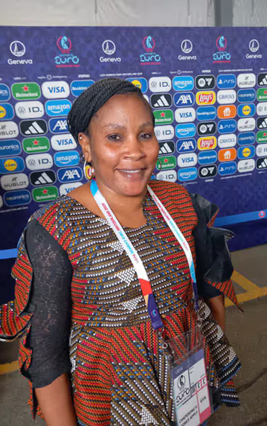 Salamatou Kadri, giornalista sportiva presso lo Studio Kalangou in Niger.
