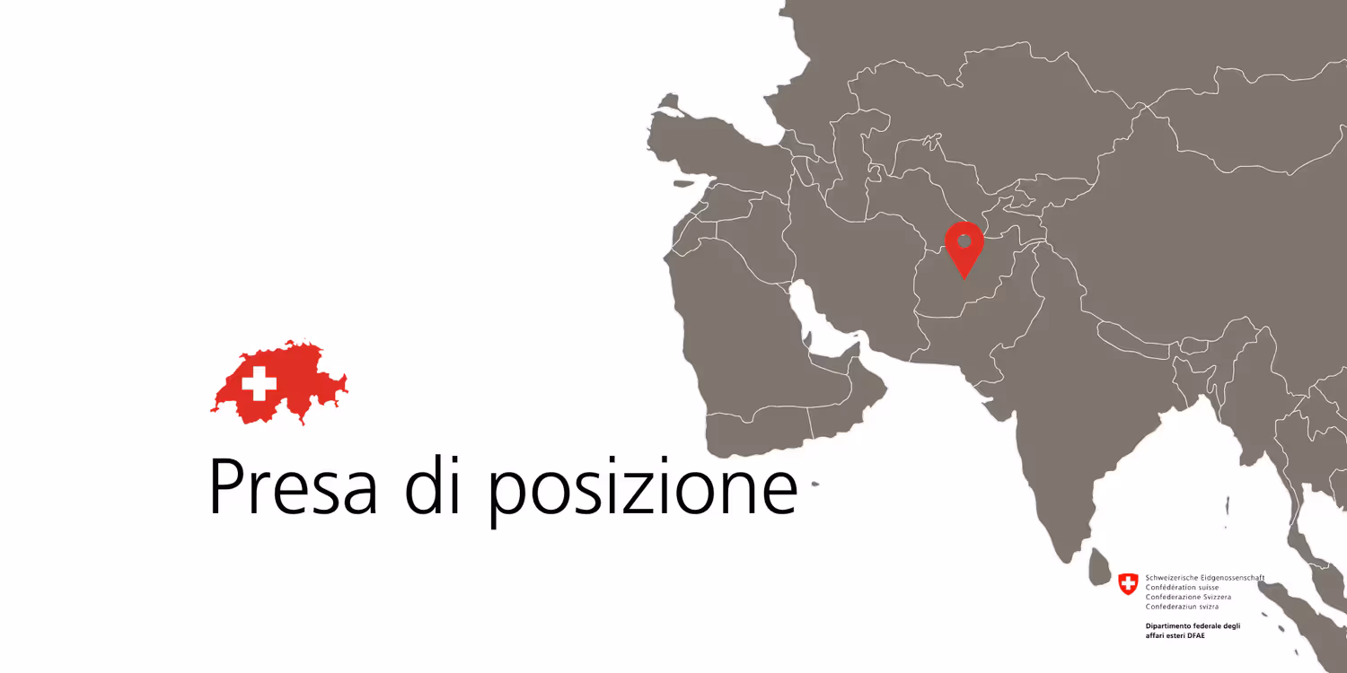 Presa di posizione Afghanistan