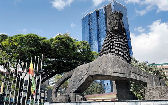 Vista della città di Addis Abeba.