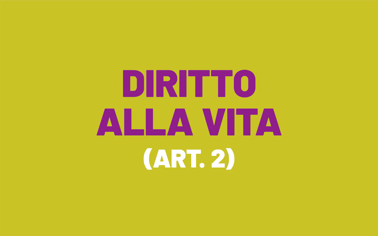 Il quadro si basa sulla formulazione dell'articolo 2 della Convenzione europea dei diritti dell'uomo, chiamatosi diritto alla vita.