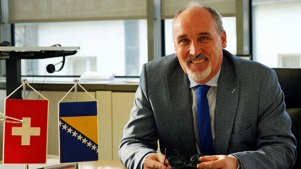 Gabriele Derighetti, ambasciatore svizzero a Sarajevo.